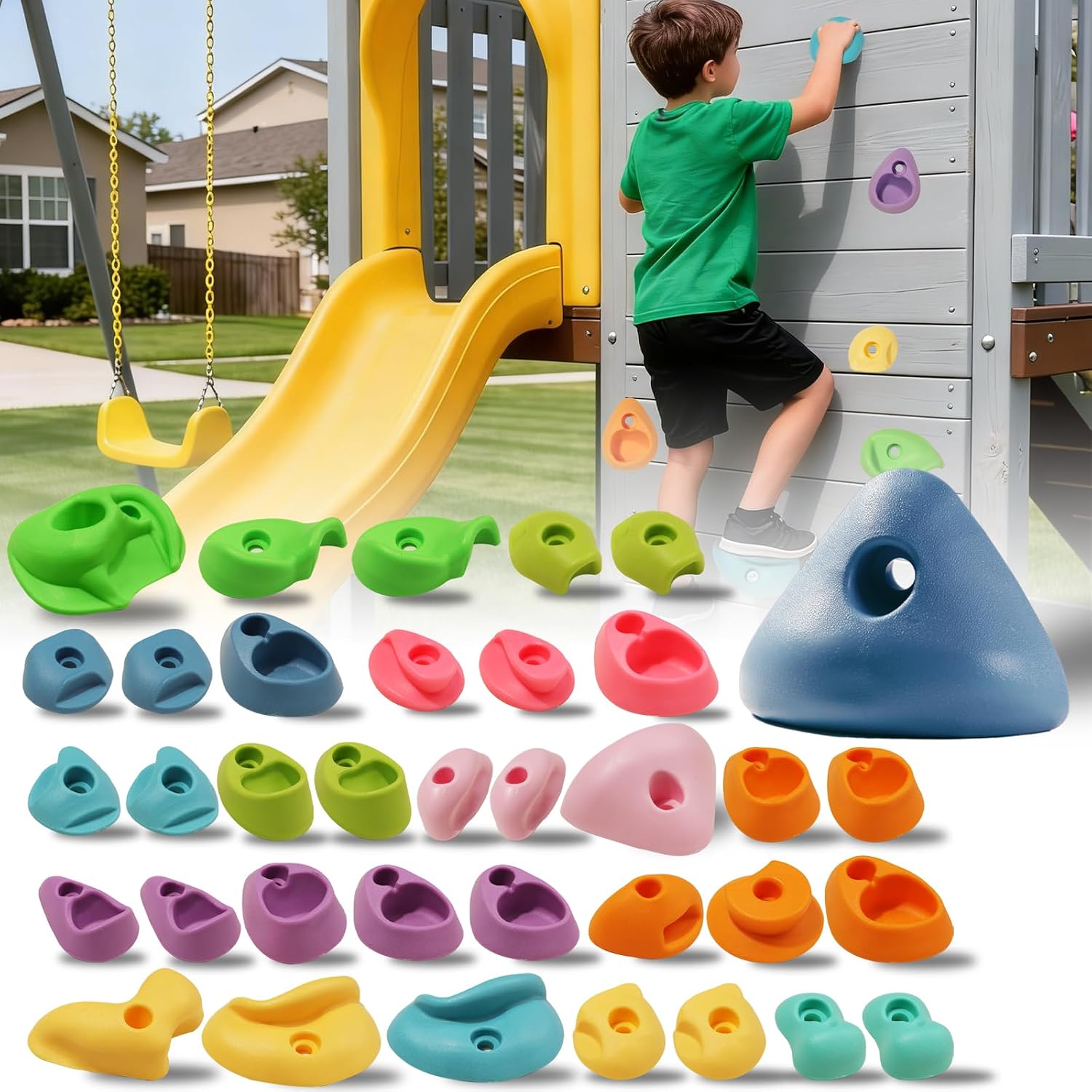 Neatatou 36 Rock Climbing Holds Energy — WeirdThingsToBuy weird find
