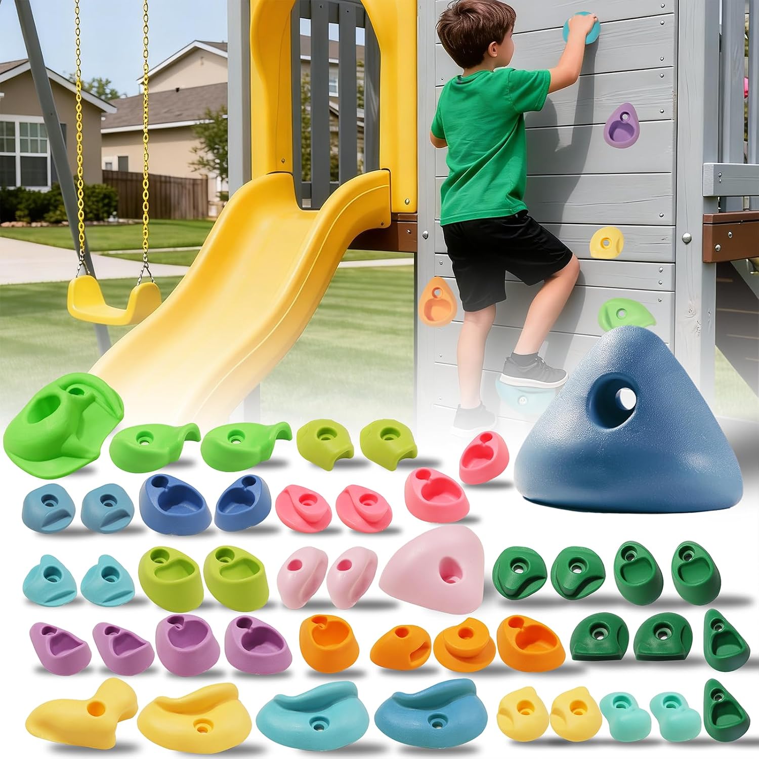 Neatatou 45 Rock Climbing Holds Situation — WeirdThingsToBuy weird find