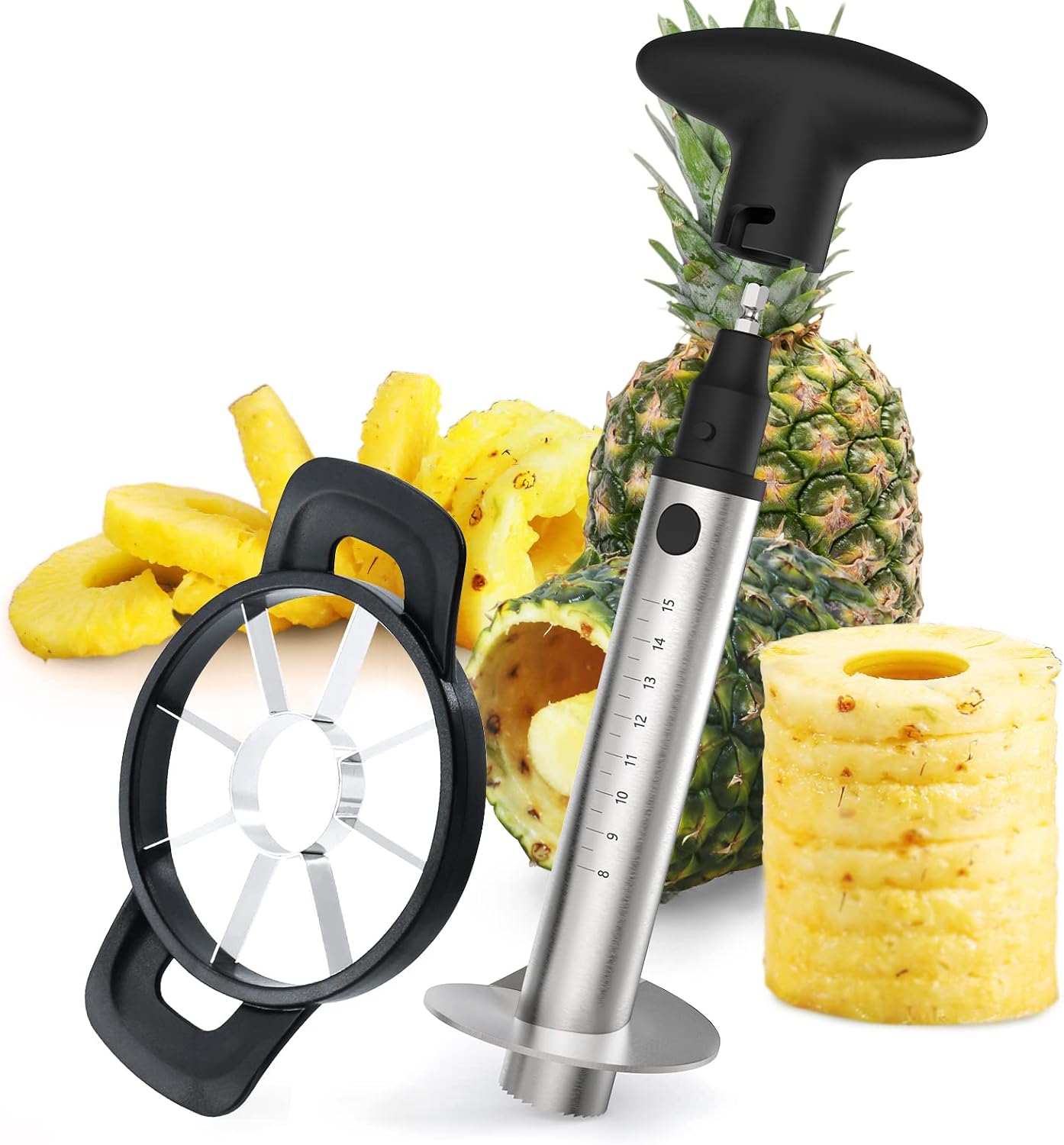 Newness Pineapple Corer Cutter Upgraded Energy — WeirdThingsToBuy weird find