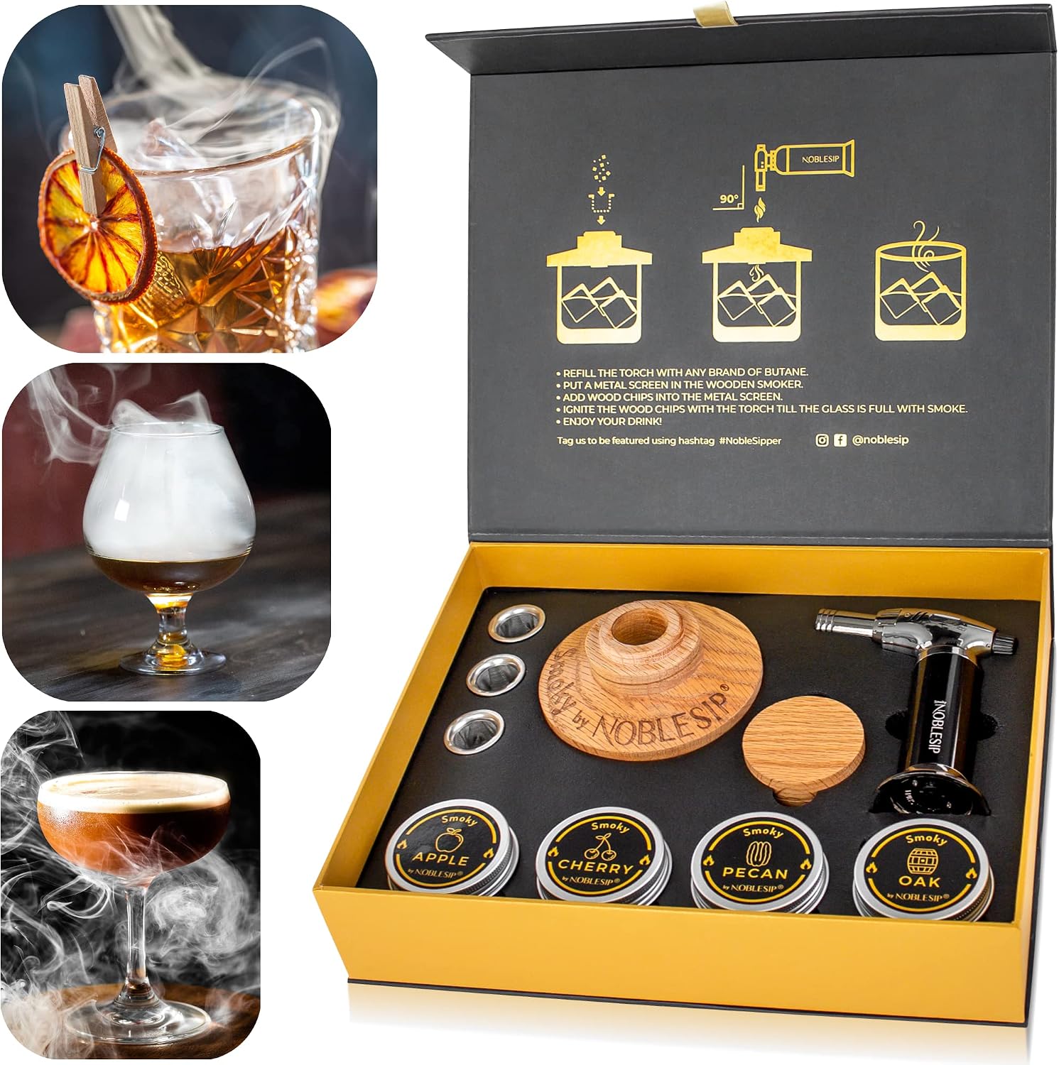 Noblesip Whiskey Bourbon Cocktail Smoker — WeirdThingsToBuy weird find