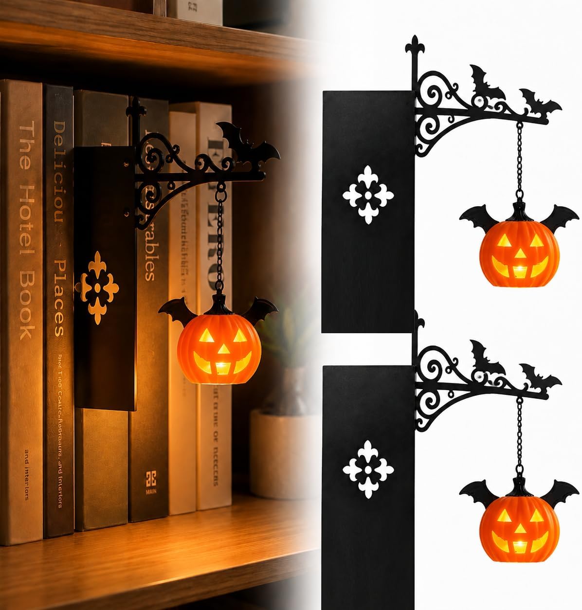 Nooklight Bookshelf Library Lantern Mini Energy — WeirdThingsToBuy weird find