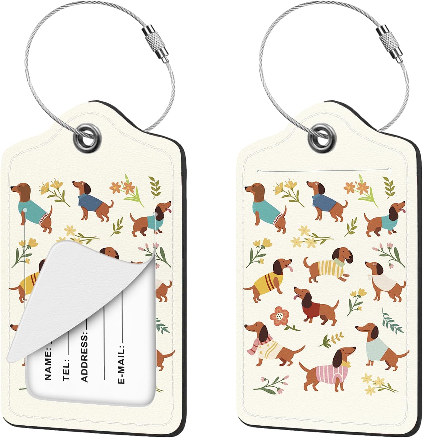Nyixblyre 2pcs Dachshund Cute Luggage Situation — WeirdThingsToBuy weird find