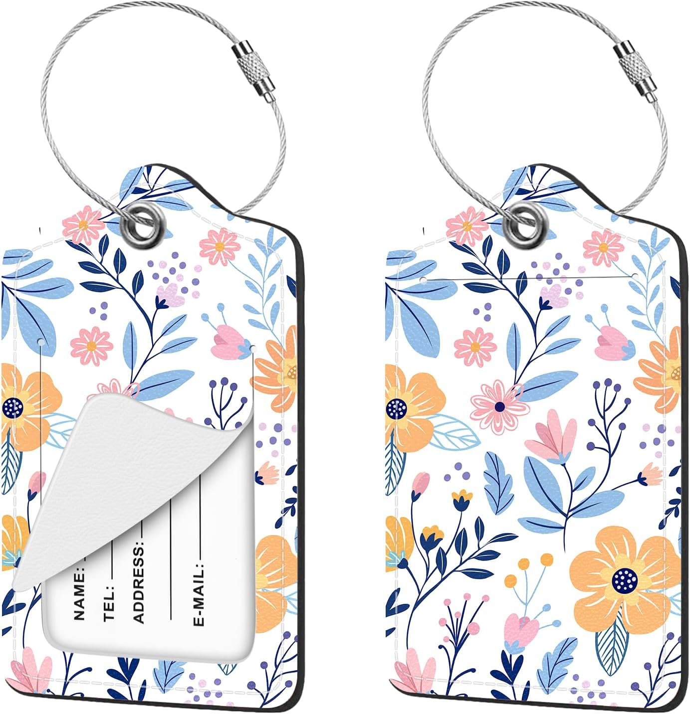 Nyixblyre 2pcs Floral Flower Luggage Energy — WeirdThingsToBuy weird find