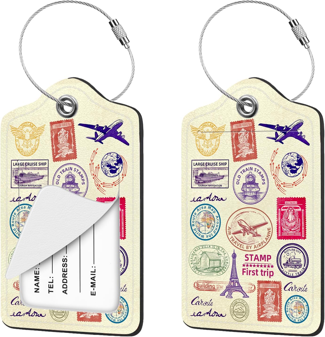 Nyixblyre 2pcs Travel Stamp Luggage Energy — WeirdThingsToBuy weird find