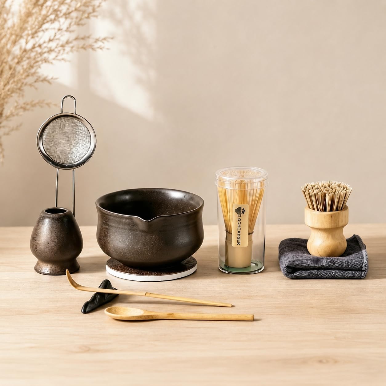 Ochcahser Matcha Whisk Set Complete Situation — WeirdThingsToBuy weird find