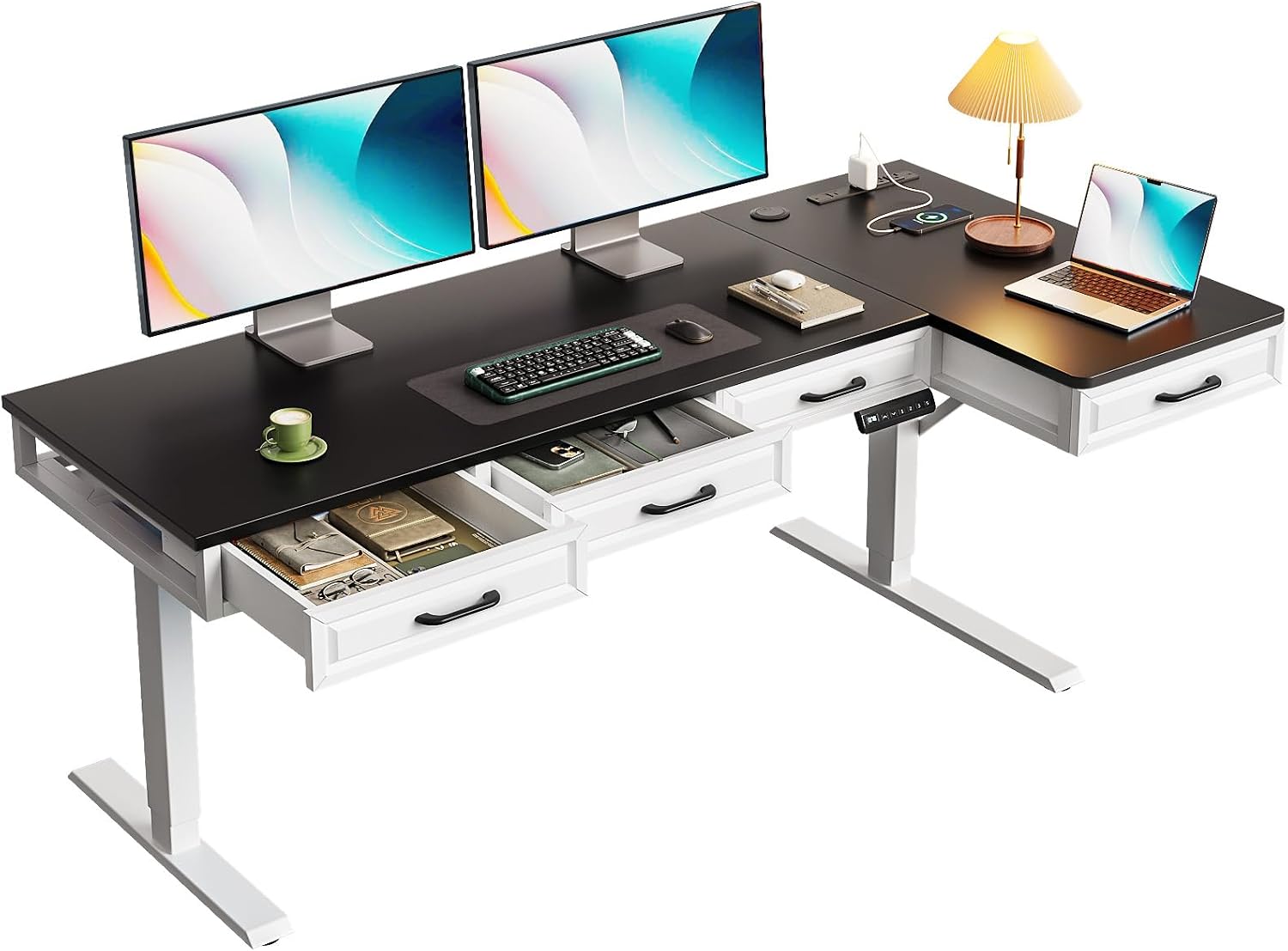 Offigo 63 Inch l Shaped Situation — WeirdThingsToBuy weird find