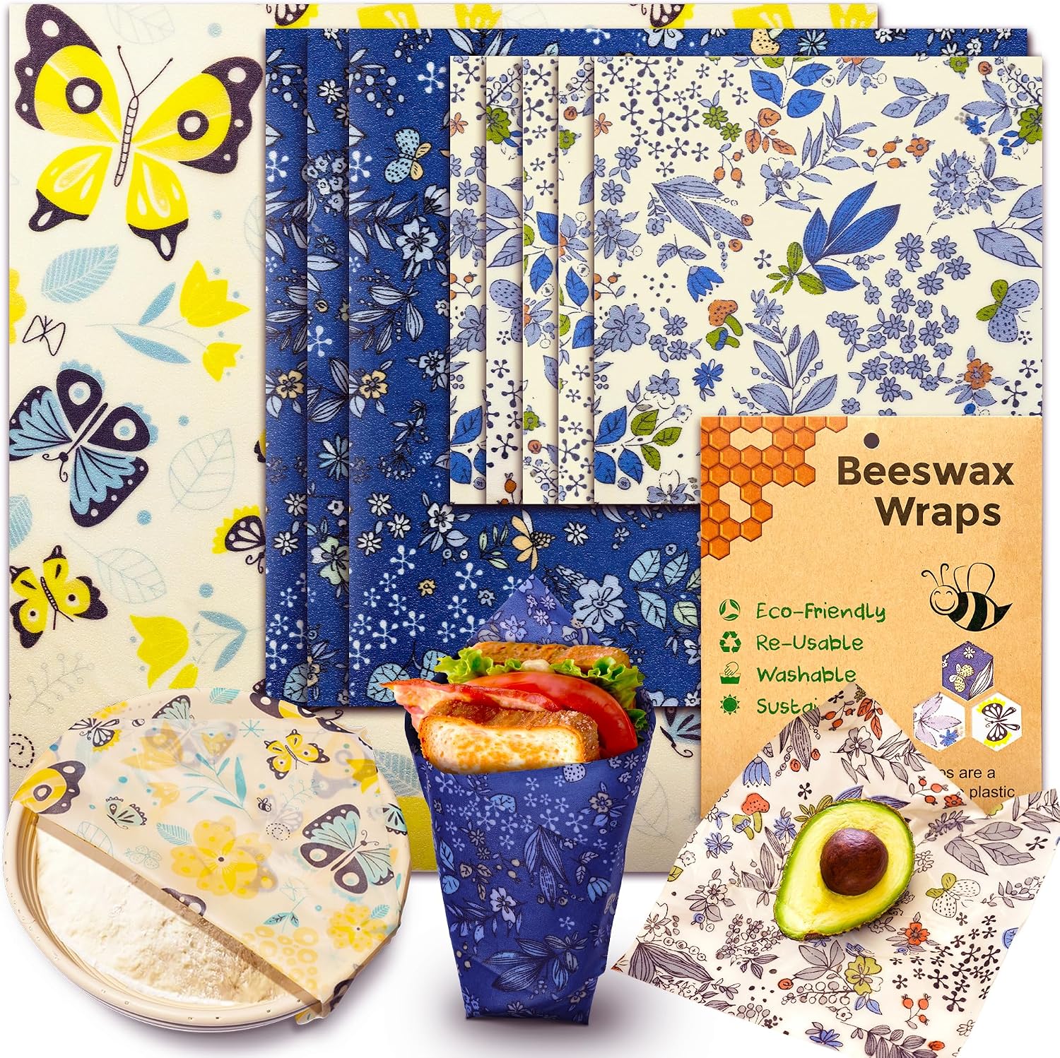 Ohiyo Reusable Beeswax Wrap Food Situation — WeirdThingsToBuy weird find