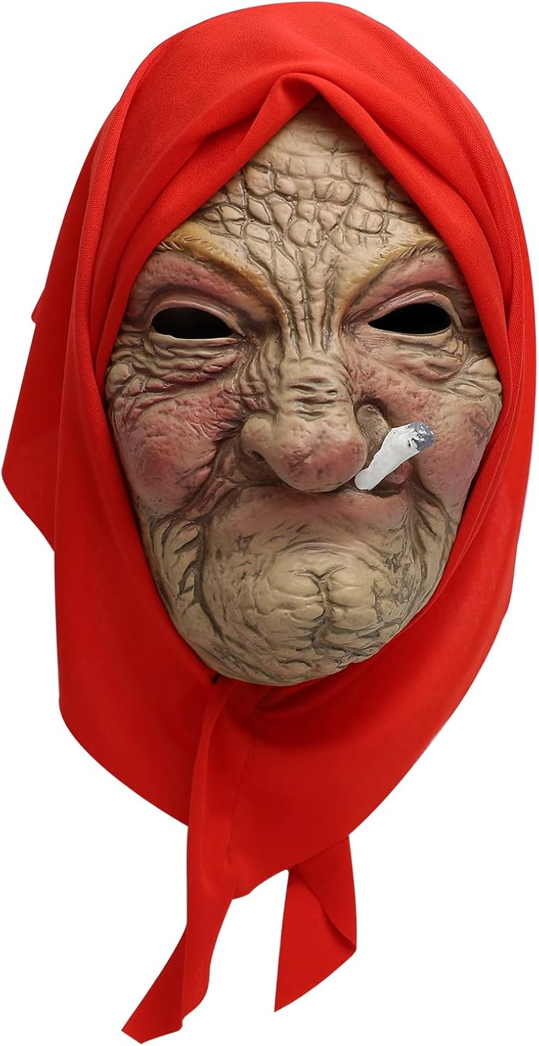 Old Woman Mask Realistic Granny — WeirdThingsToBuy weird find