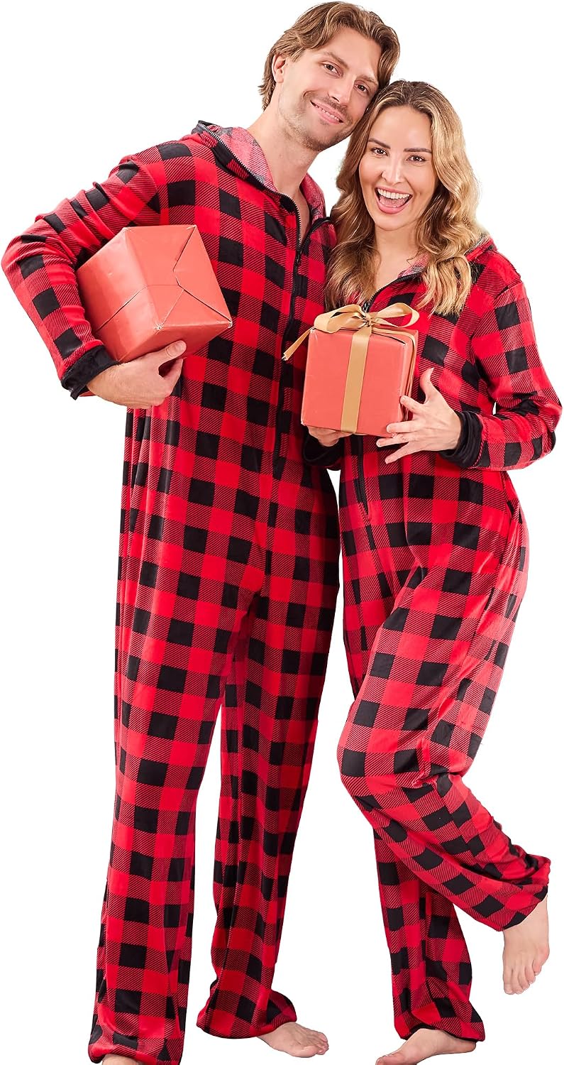 Onesie Couples Matching Pajamas Situation — WeirdThingsToBuy weird find