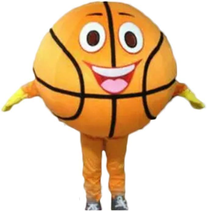 Orange Basketball Mascot Costume Adult — WeirdThingsToBuy weird find