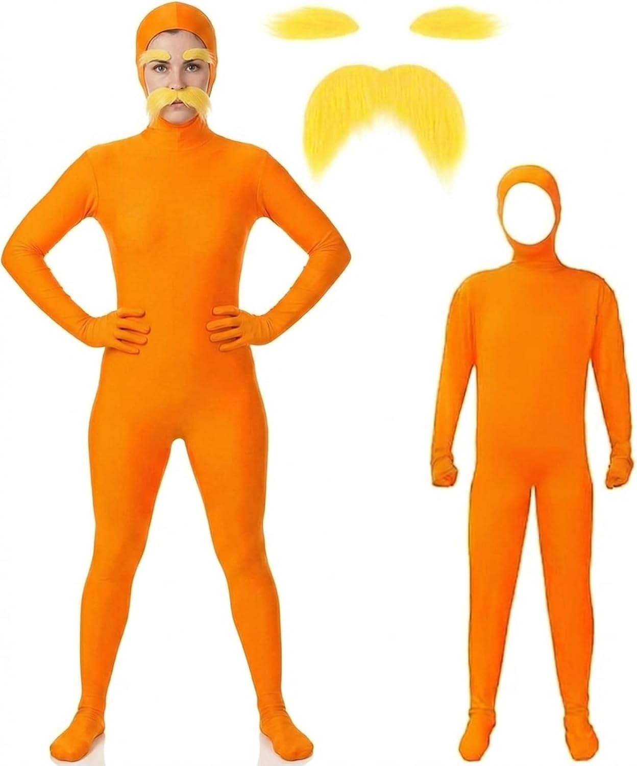 Orange Bodysuit Halloween Costume Adults Situation — WeirdThingsToBuy weird find