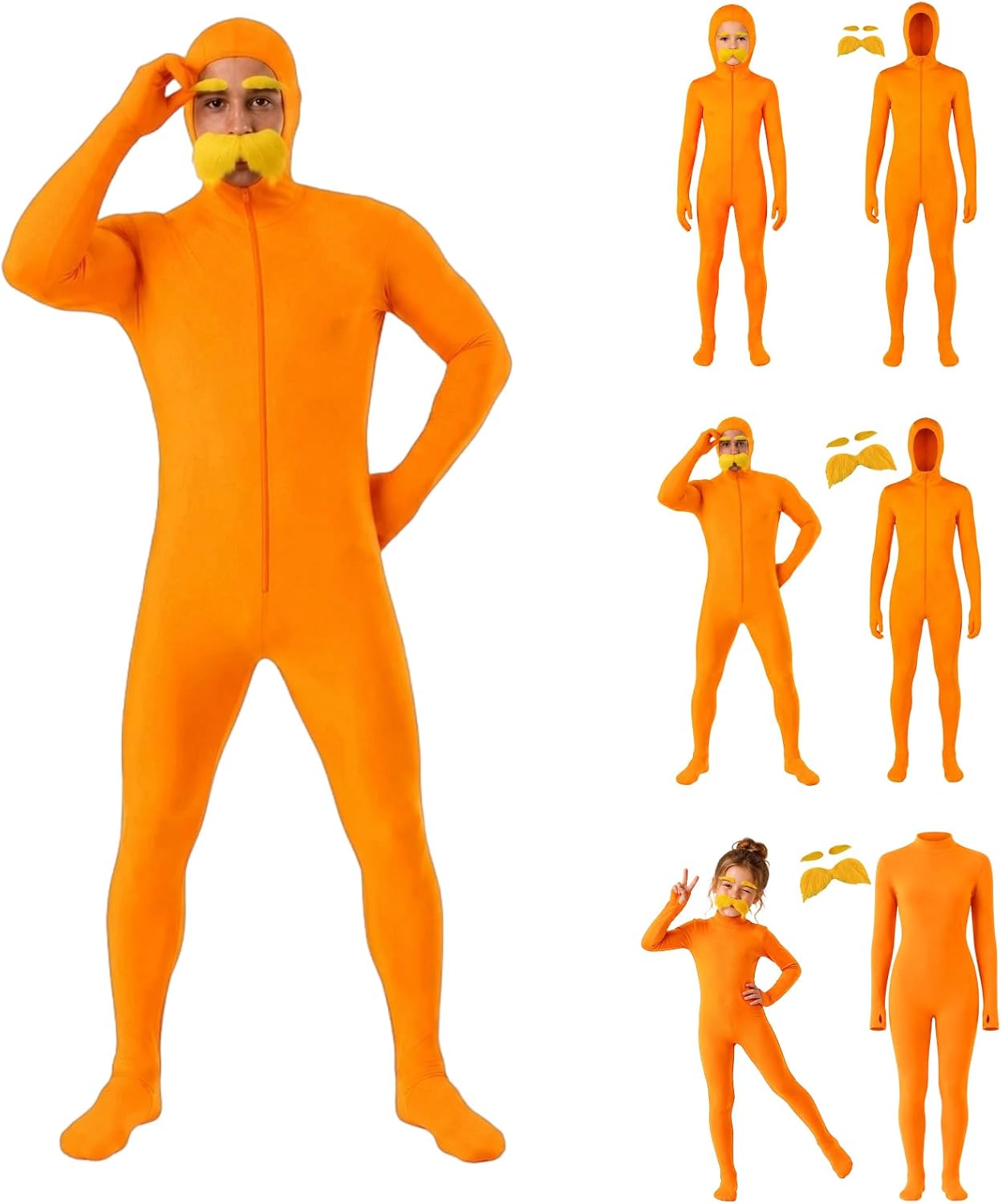 Orange Bodysuit Unisex Halloween Costume Energy — WeirdThingsToBuy weird find