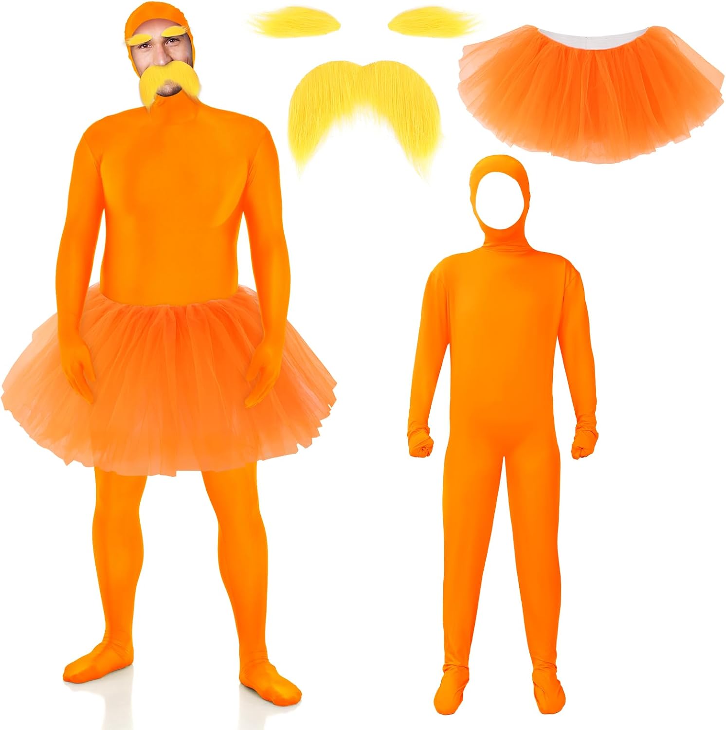 Orange Costume Bodysuit Tutu Yellow Energy — WeirdThingsToBuy weird find