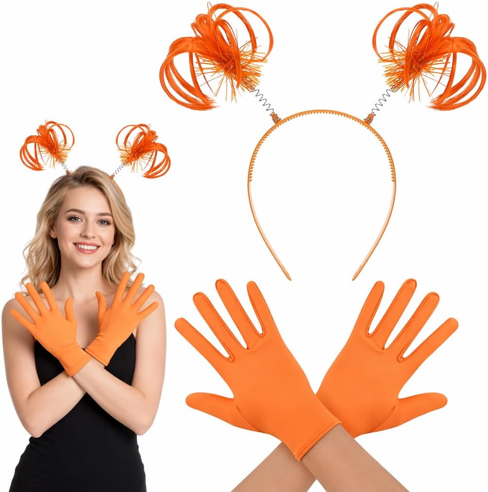 Orange Halloween Costume Set Headband Energy — WeirdThingsToBuy weird find