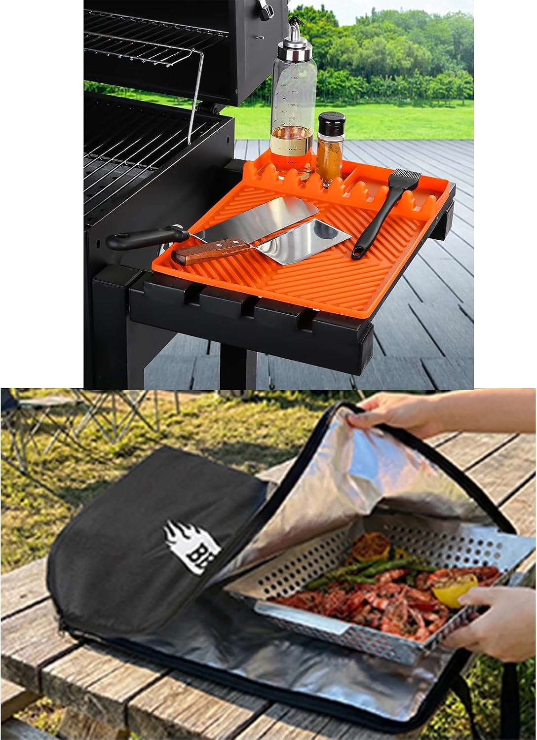 Orange Mat 21in Black Bbq Situation — WeirdThingsToBuy weird find