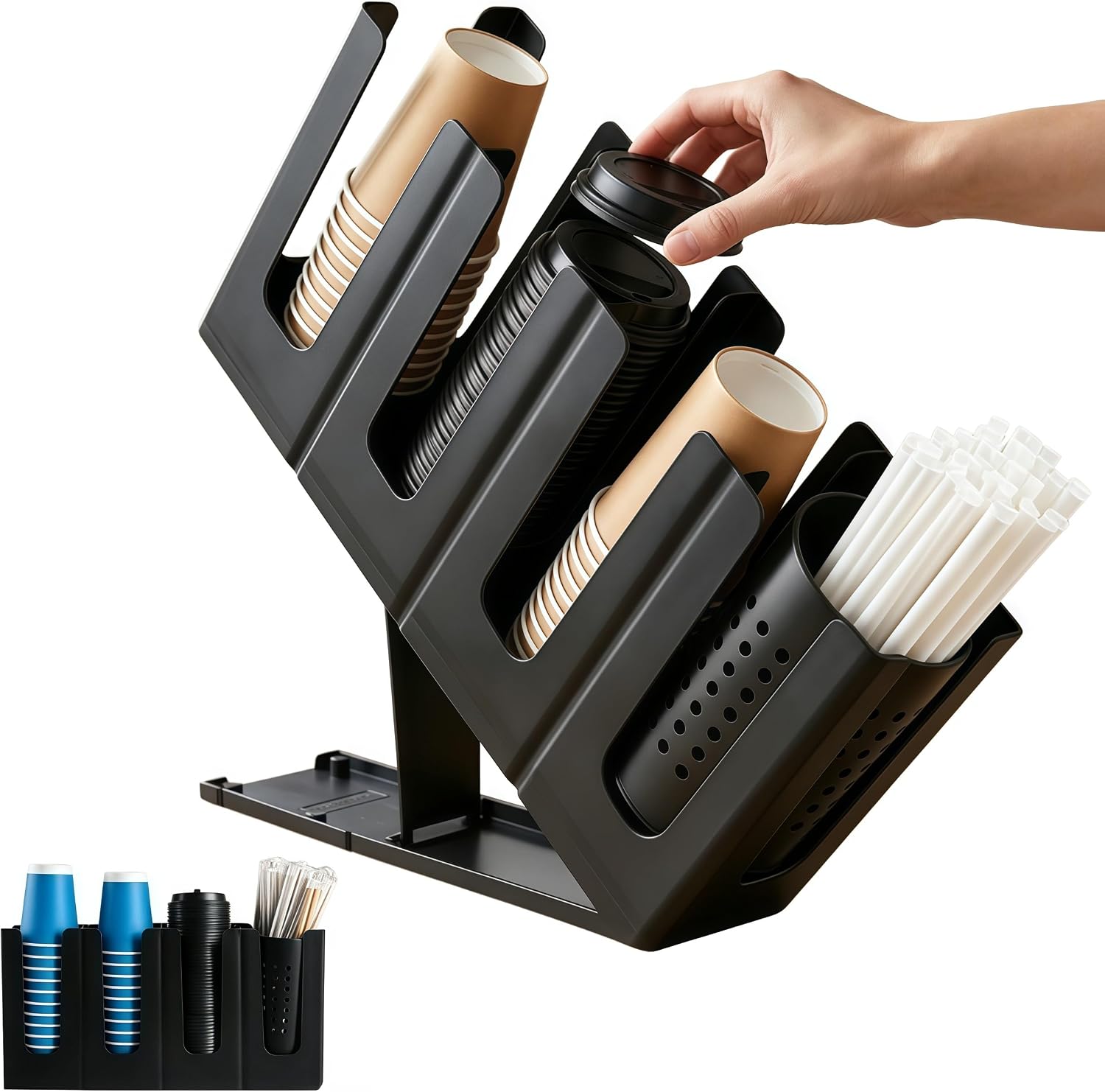 Paper Cup & Lid Holder Energy — WeirdThingsToBuy weird find