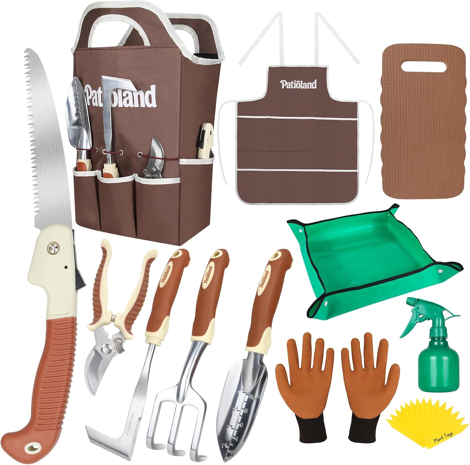 Patioland Brown Garden Tools Set Energy — WeirdThingsToBuy weird find