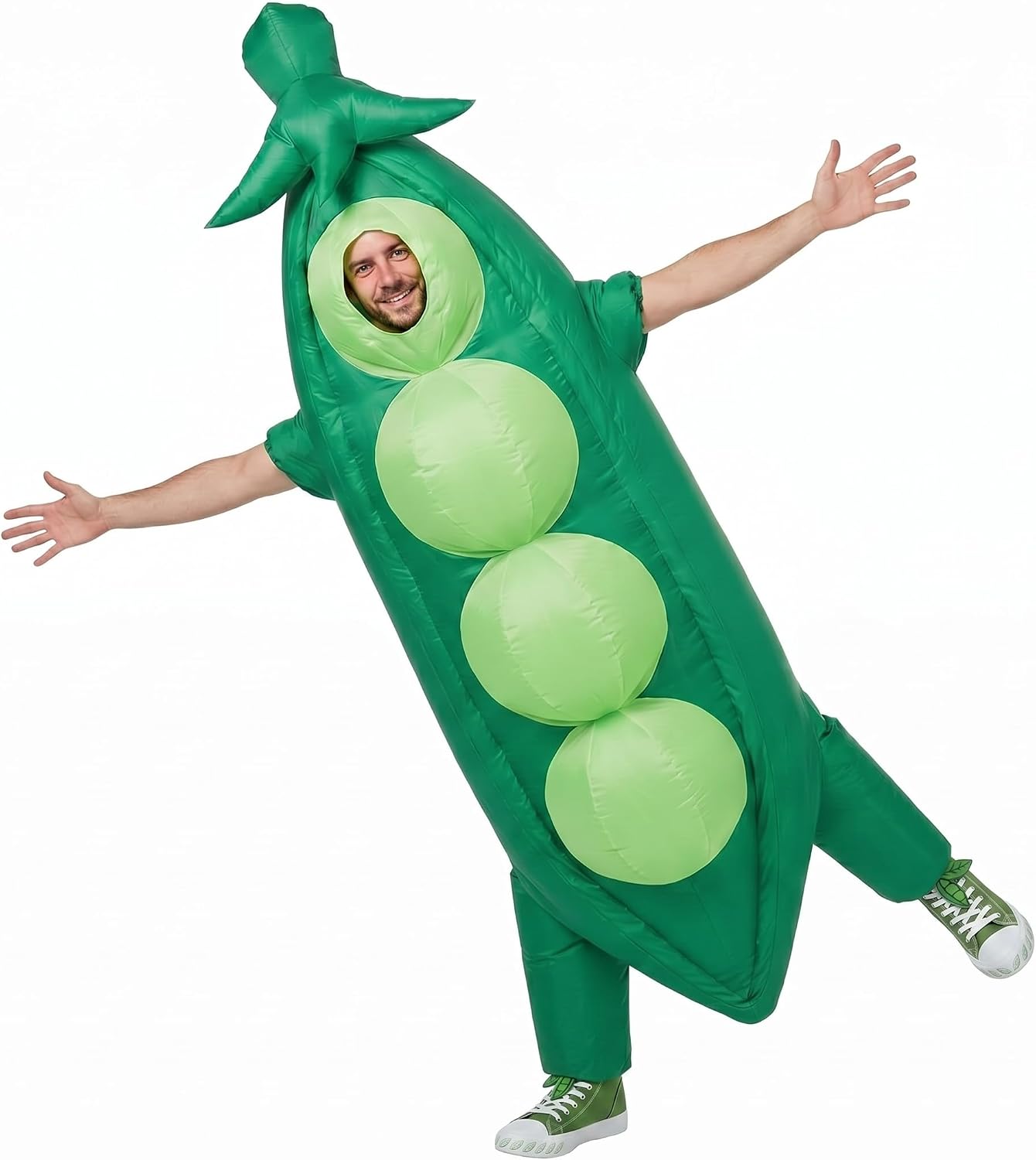 Pea Pod Inflatable Costume Adult Energy — WeirdThingsToBuy weird find