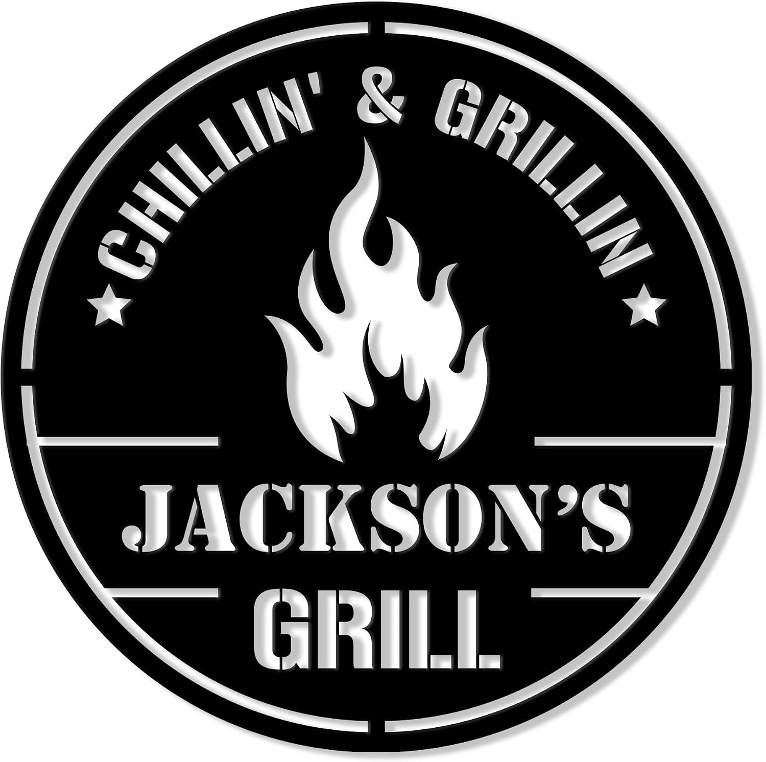 Personalized Bbq Metal Sign Energy — WeirdThingsToBuy weird find