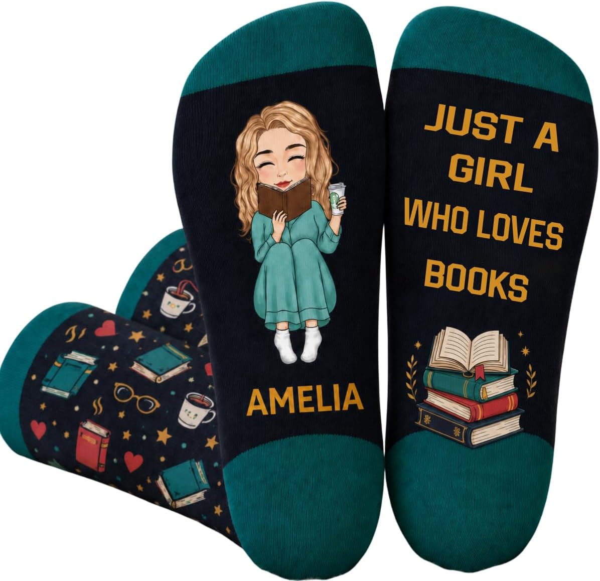 Personalized im Reading Socks Book Situation — WeirdThingsToBuy weird find