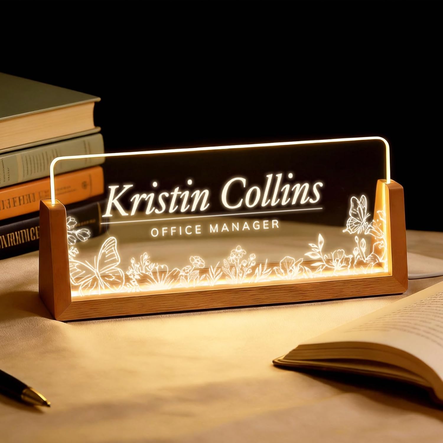 Personalized Light up Acrylic Desk Situation — WeirdThingsToBuy weird find