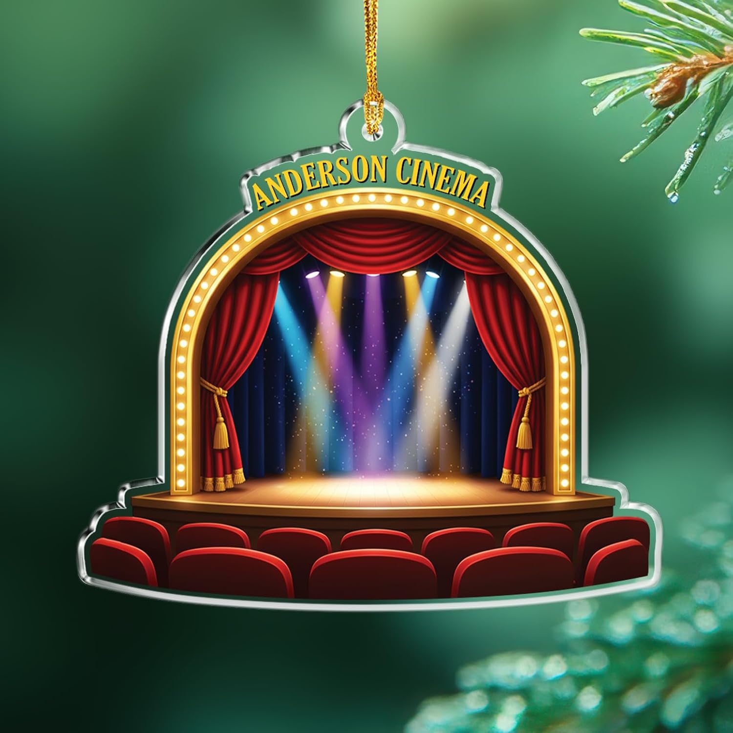 Personalized Name Theater Christmas — WeirdThingsToBuy weird find