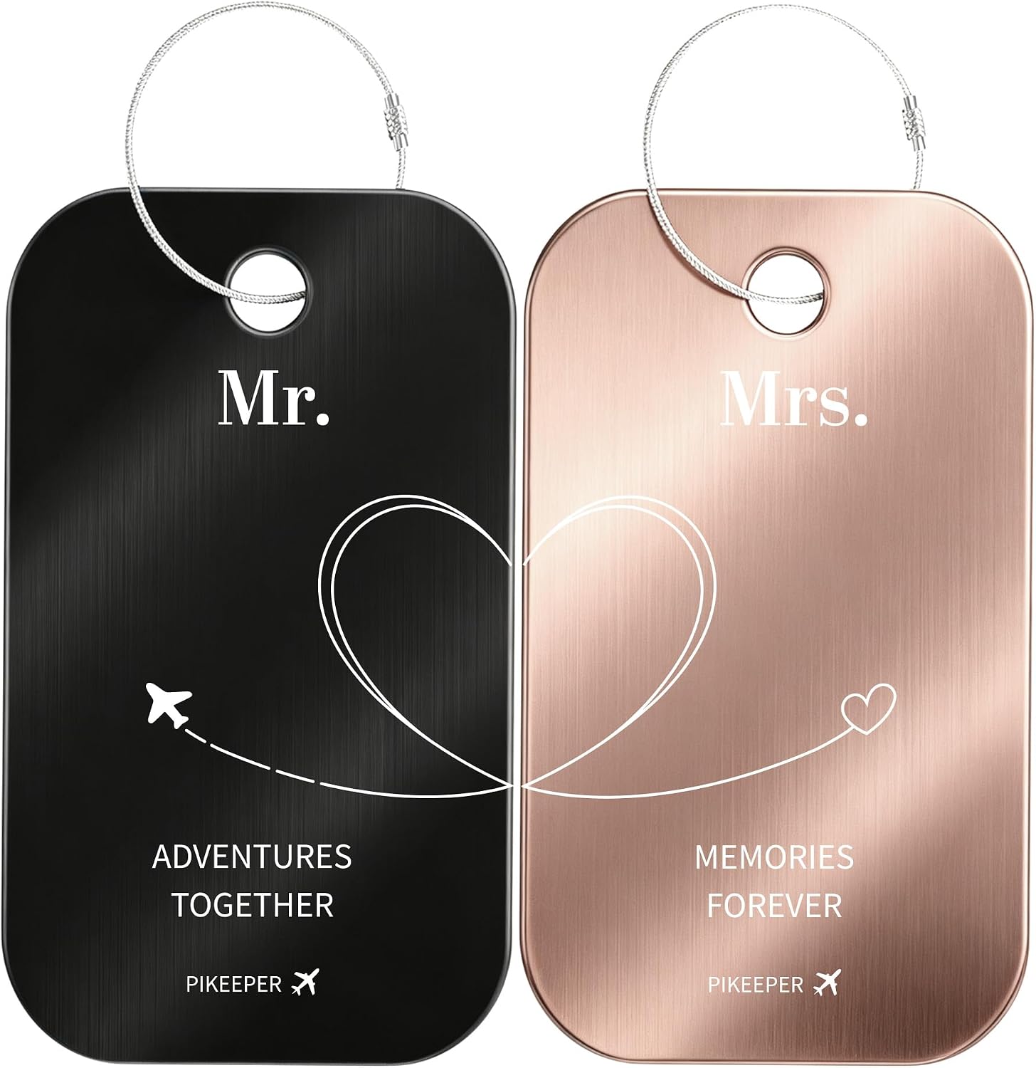 Pikeeper Couple Wedding Luggage Tags — WeirdThingsToBuy weird find