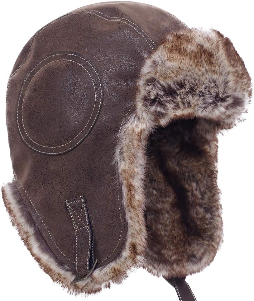 Pilot Hat Faux Fur Russian Energy — WeirdThingsToBuy weird find