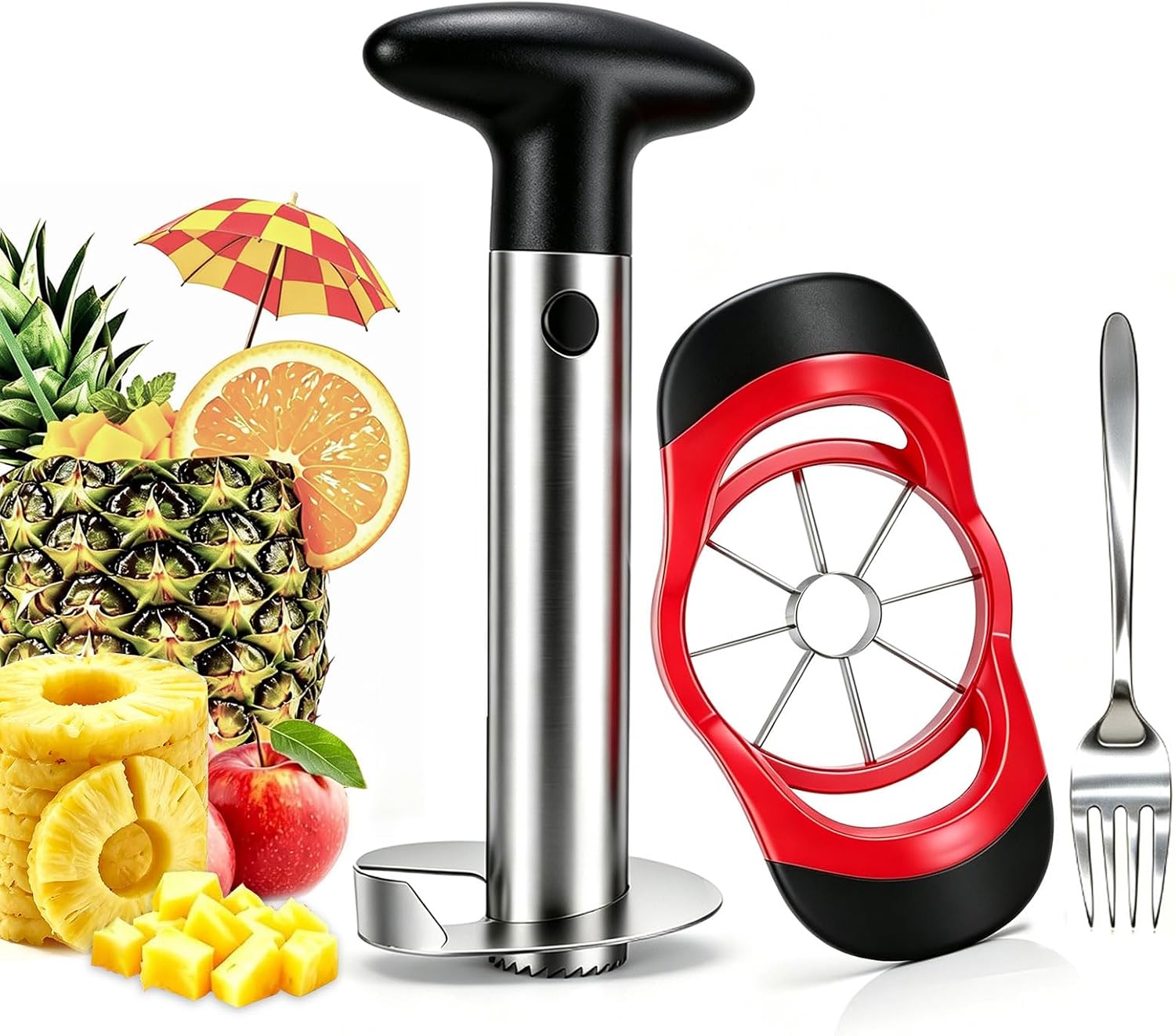 Pineapple Corer & Slicer Stainless Situation — WeirdThingsToBuy weird find