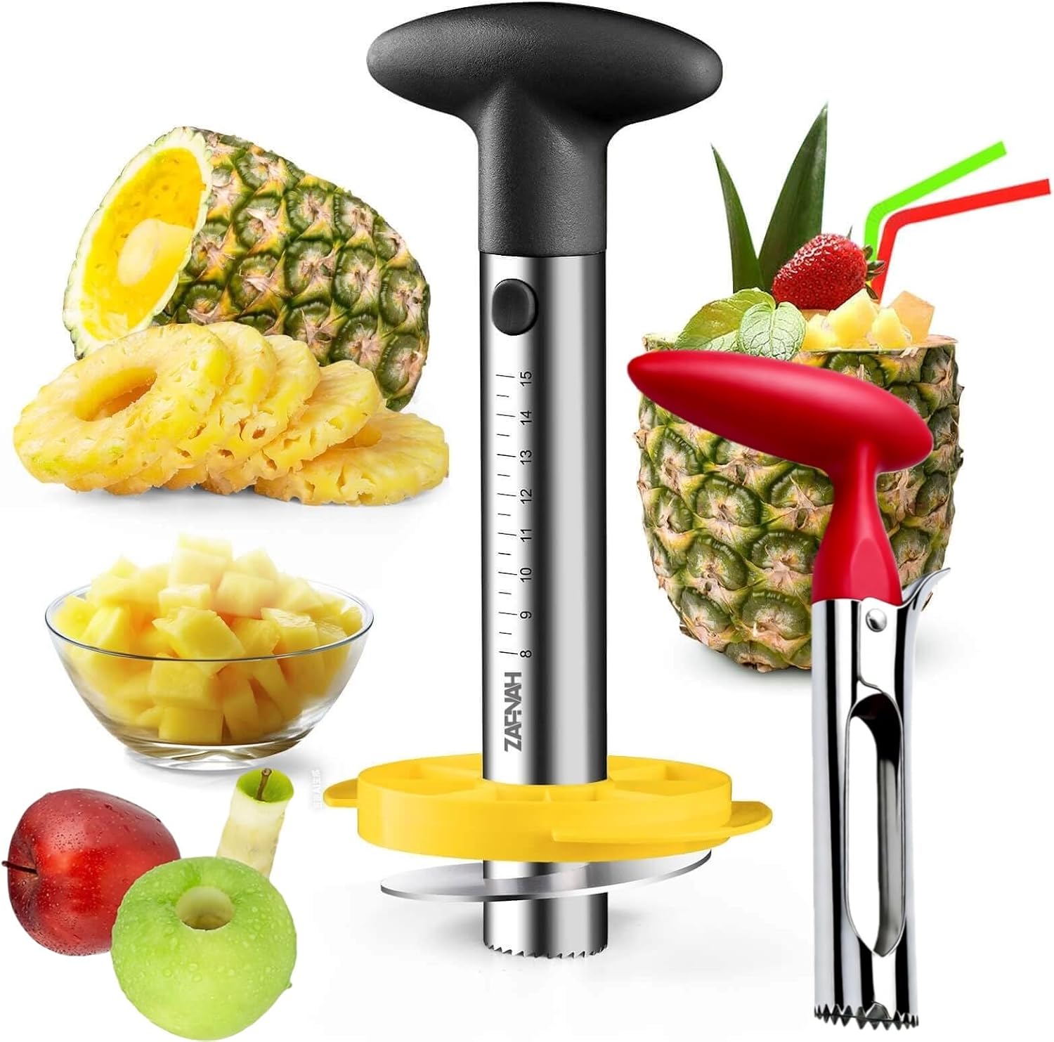 Pineapple Corer & Slicer Tool Energy — WeirdThingsToBuy weird find
