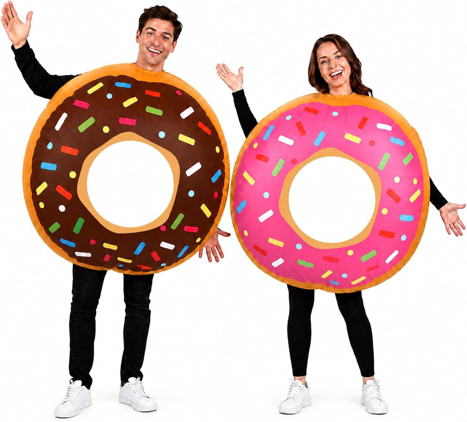 Pink Donut Inflatable Costume Halloween Energy — WeirdThingsToBuy weird find