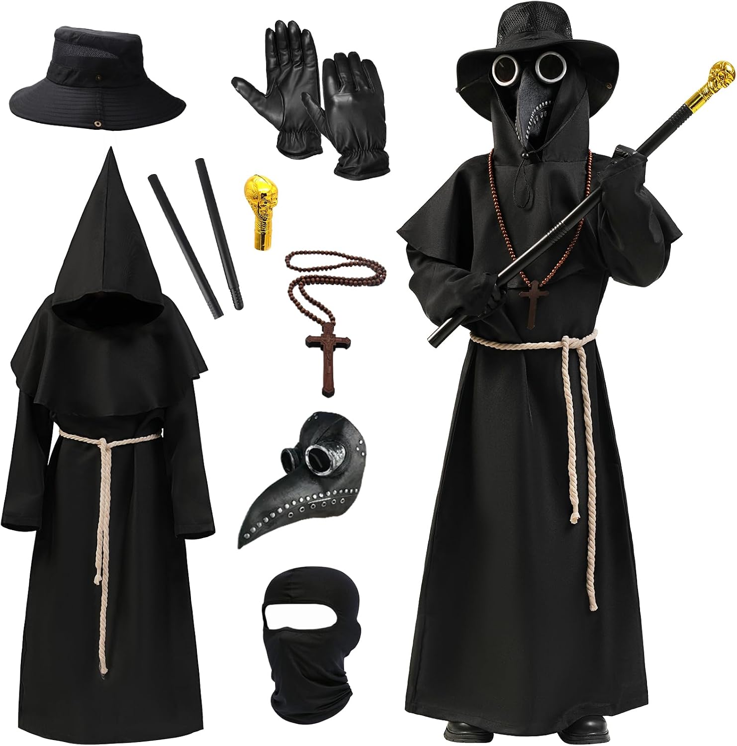 Plague Doctor Costume Boys Girls Situation — WeirdThingsToBuy weird find