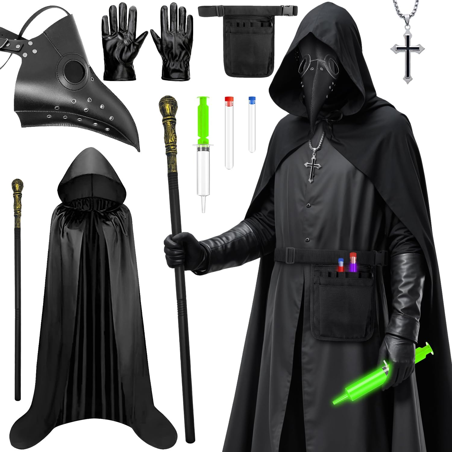 Plague Doctor Halloween Costume Set — WeirdThingsToBuy weird find