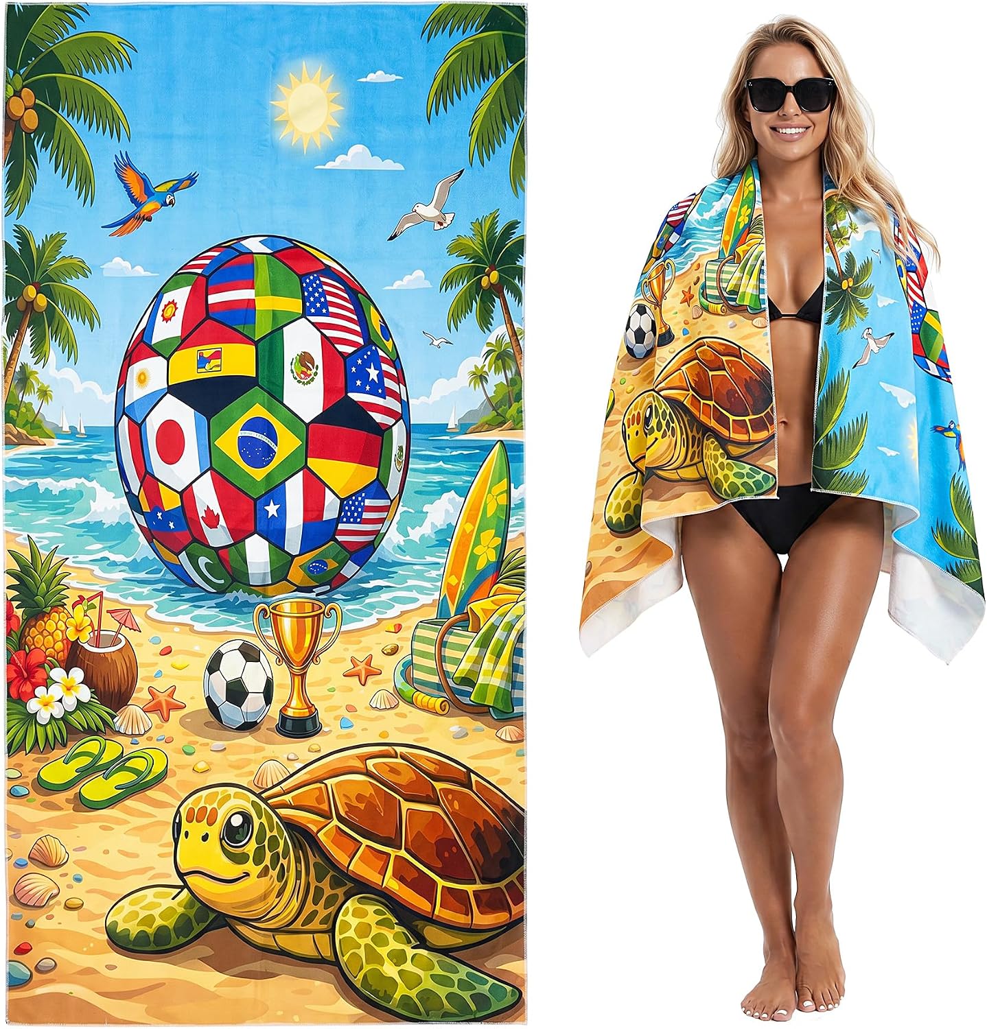 Ploxzine Funny Large Soccer Microfiber Energy — WeirdThingsToBuy weird find