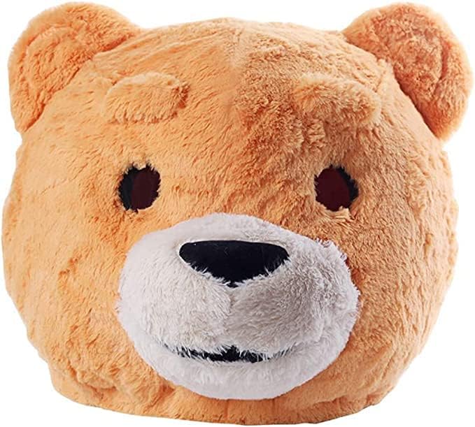 Plush Teddy Bear Head Mask Situation — WeirdThingsToBuy weird find