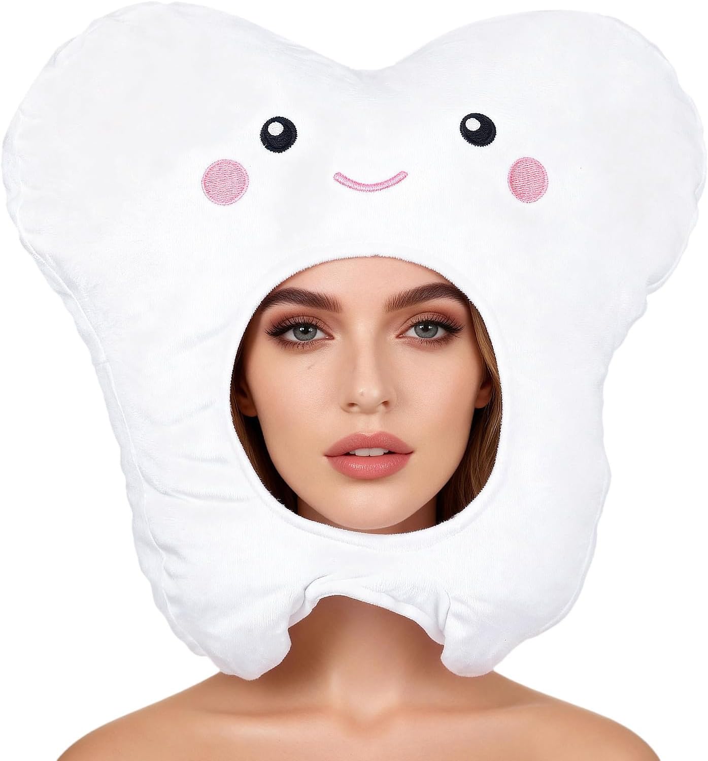 Plush Tooth Shape Party Hat Energy — WeirdThingsToBuy weird find