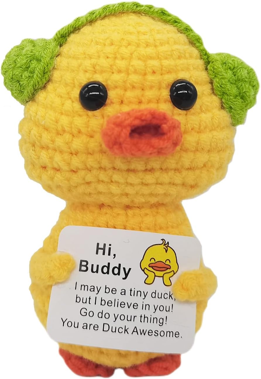 Positive Handmade Crochet Ducks Emotional Energy — WeirdThingsToBuy weird find