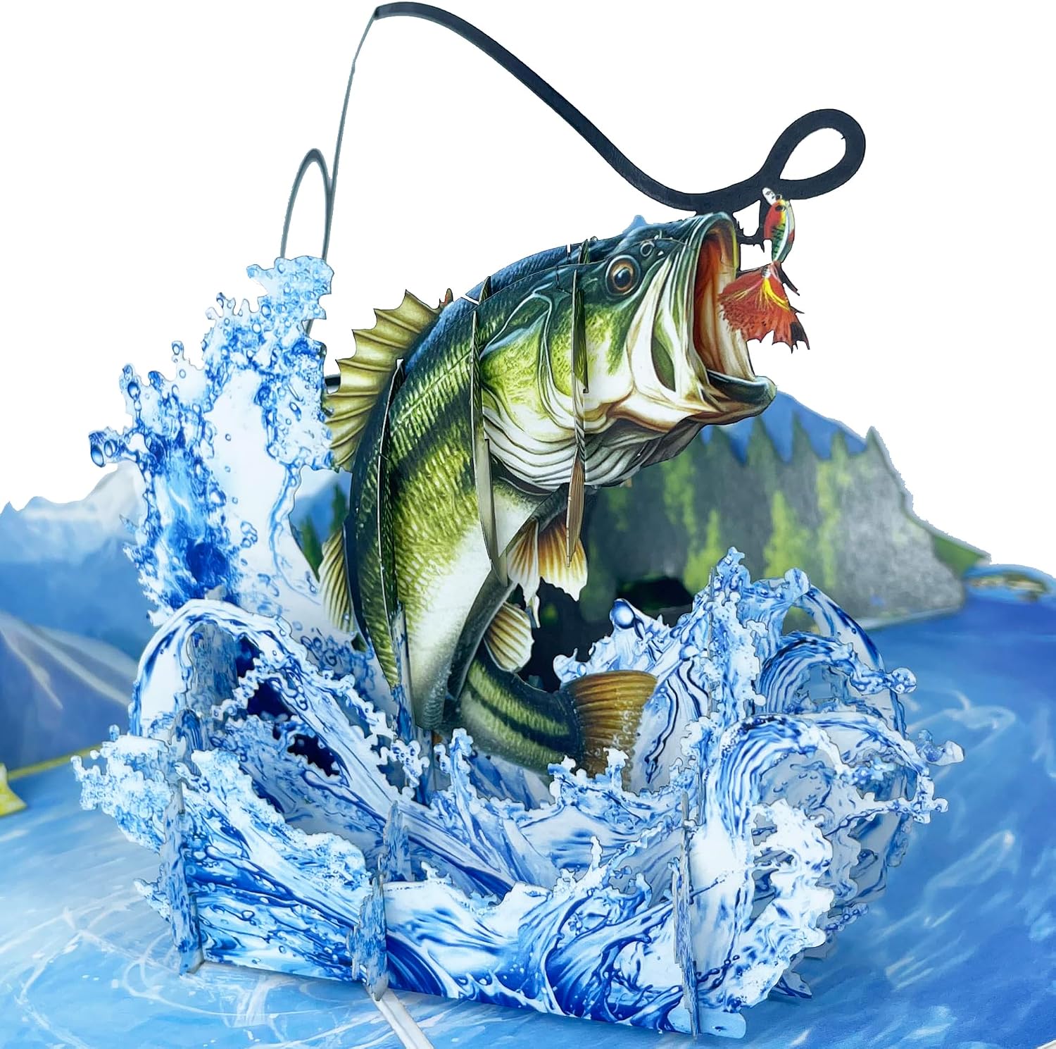 Pqdglobal 3d Bass Fish Popup — WeirdThingsToBuy weird find