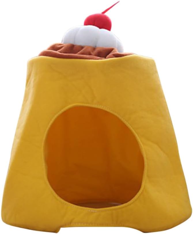 Pudding Plush Hat Yellow Costume — WeirdThingsToBuy weird find
