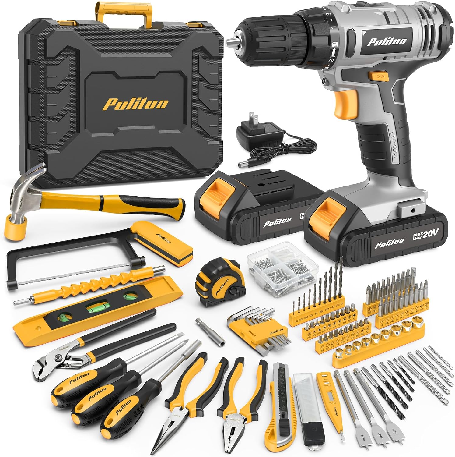 Pulituo Power Drill Tool Kit — WeirdThingsToBuy weird find