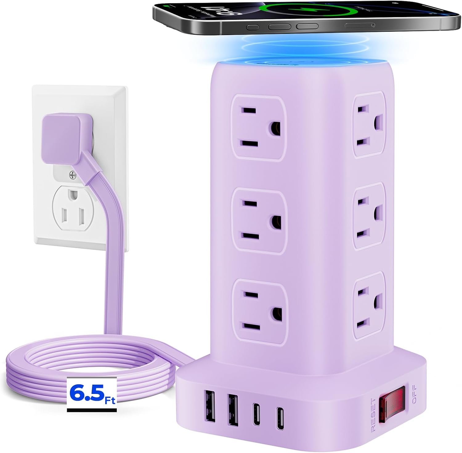 Purple Power Strip 12 Outlets Situation — WeirdThingsToBuy weird find