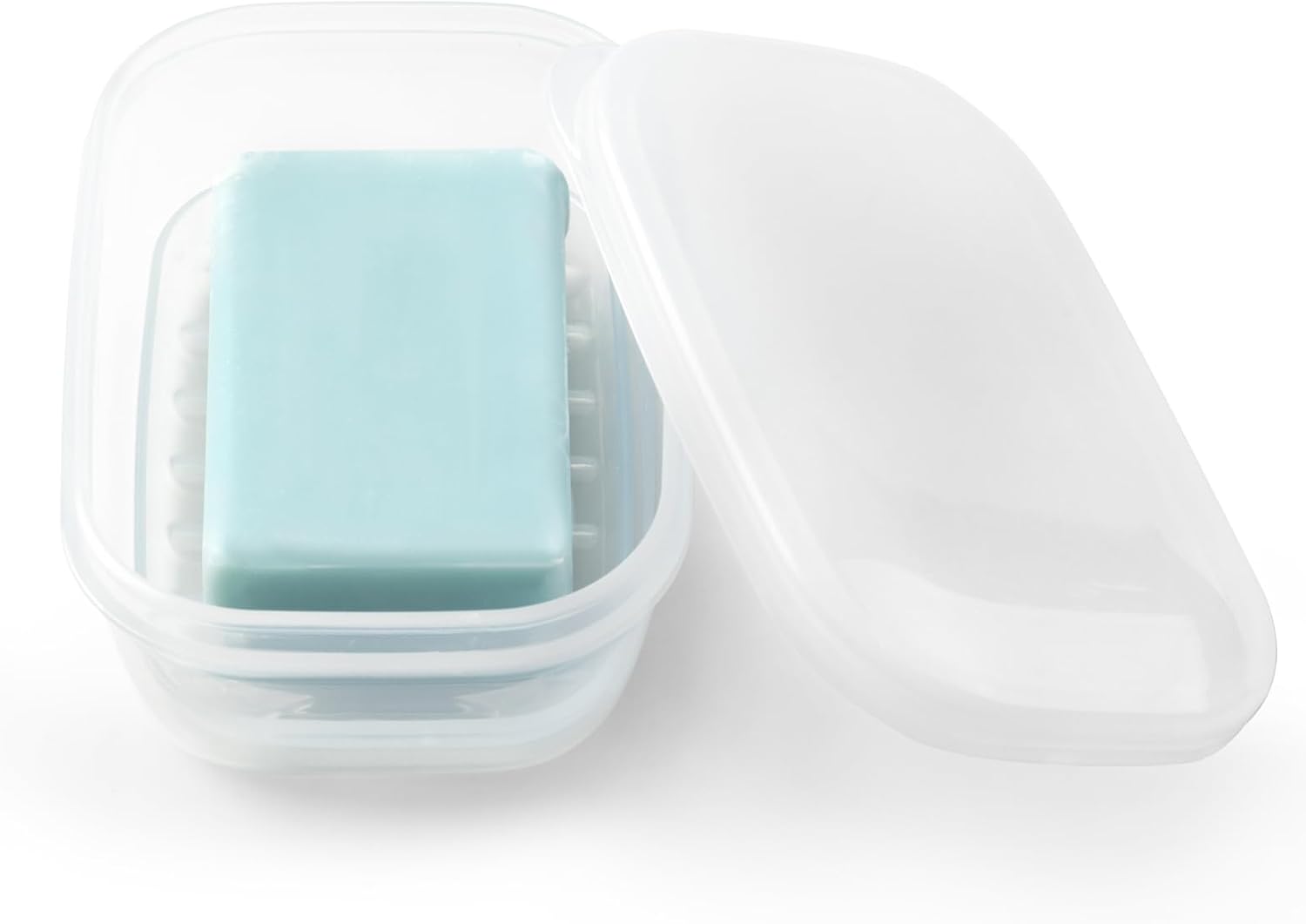 Quatish Leakproof Soap Dish Lid Energy — WeirdThingsToBuy weird find