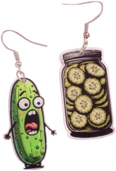 Quirky Cucumber Pickle Earrings — WeirdThingsToBuy weird find