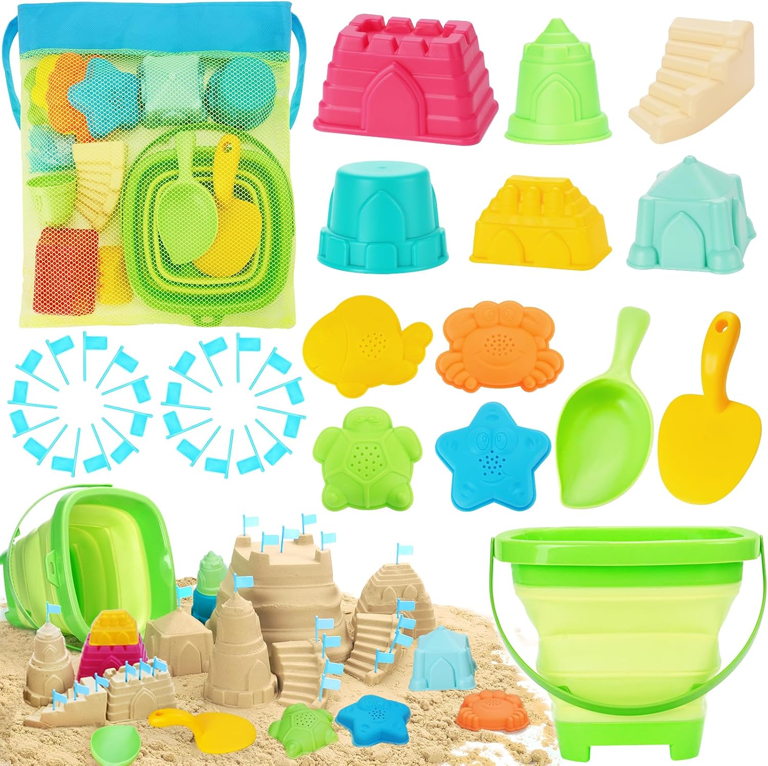 Racpnel Beach Toys Collapsible Bucket Energy — WeirdThingsToBuy weird find