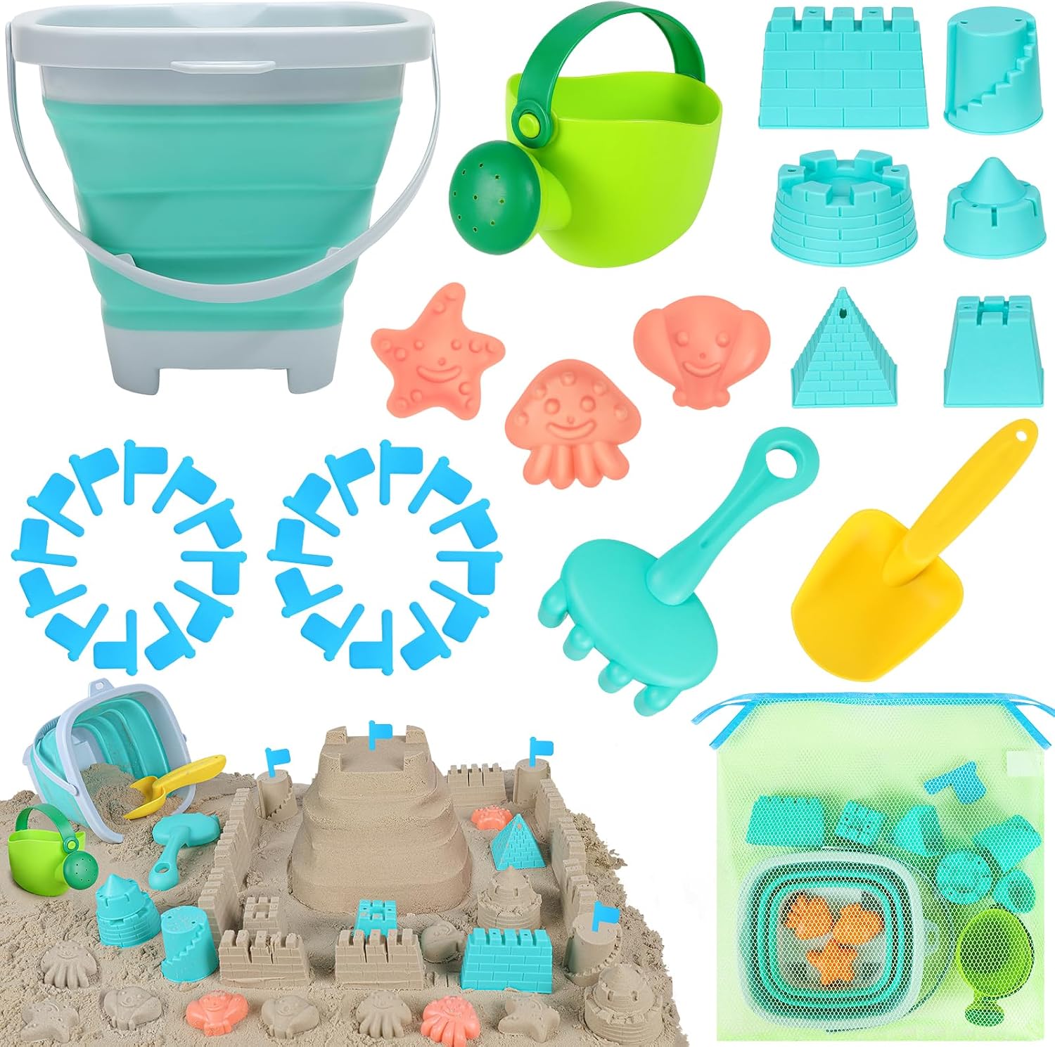 Racpnel Beach Toys Collapsible Bucket Energy — WeirdThingsToBuy weird find