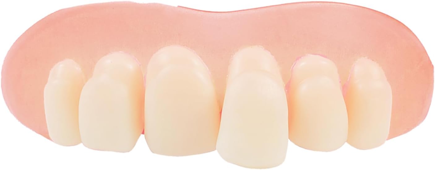 Realistic Fake Upper Dentures Reusable — WeirdThingsToBuy weird find
