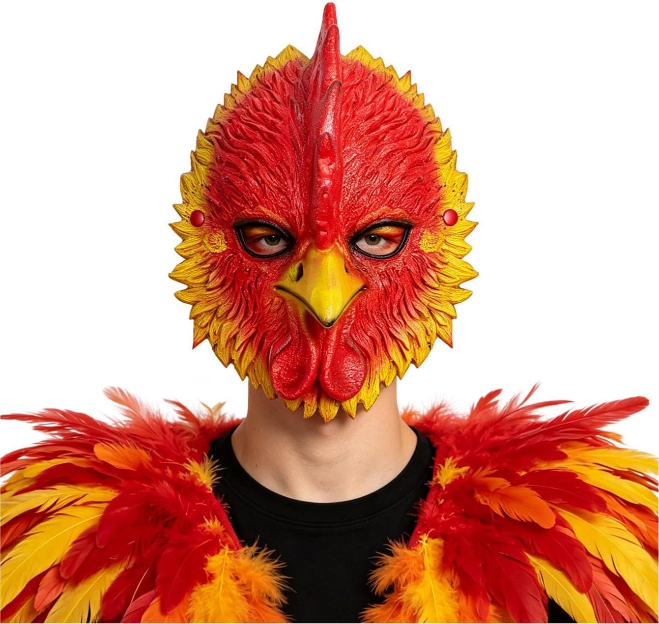 Realistic Rooster Chicken Mask Funny Energy — WeirdThingsToBuy weird find