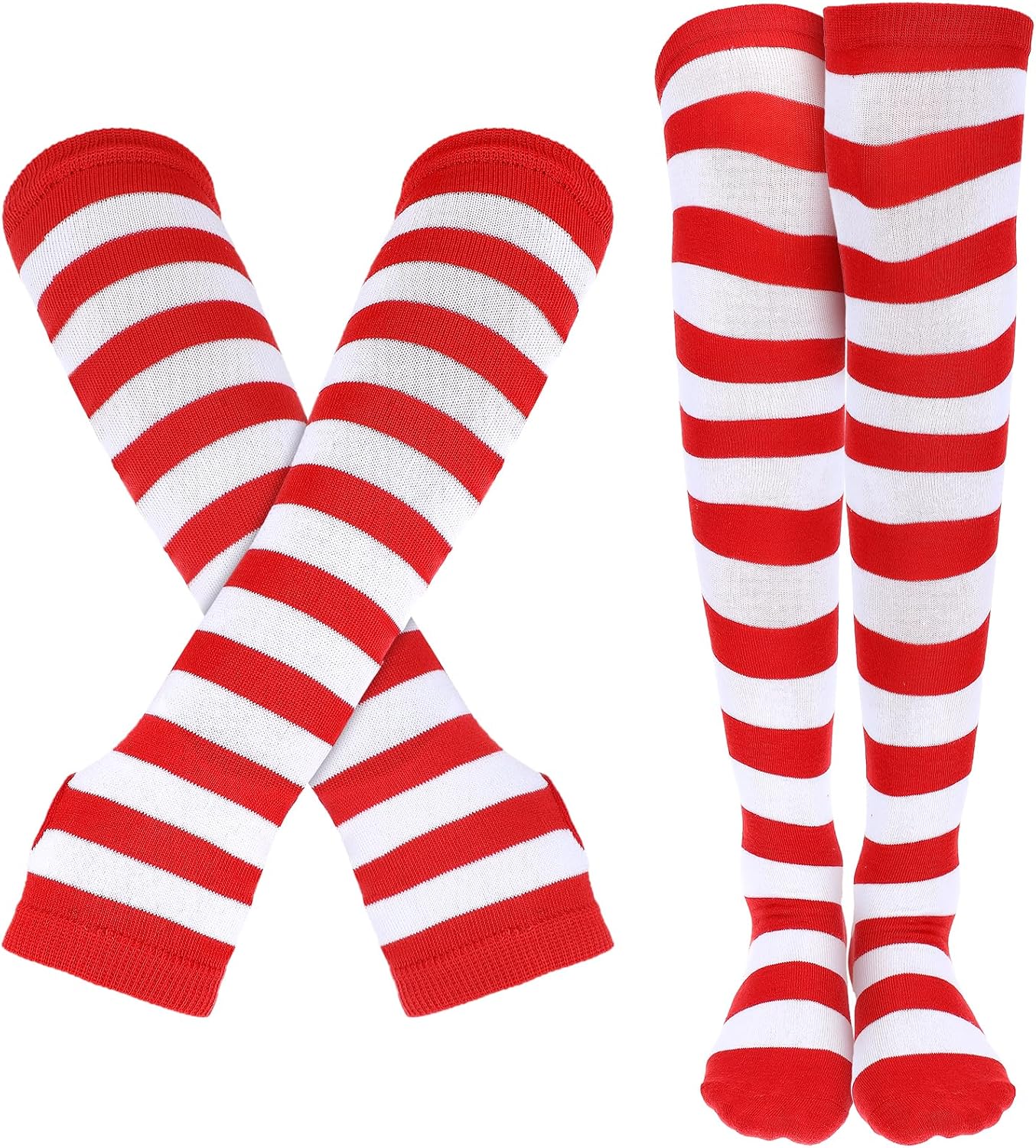 Red & White Striped Socks Energy — WeirdThingsToBuy weird find