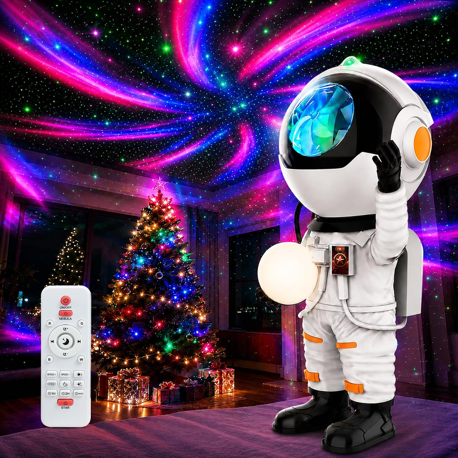 Rossetta Astronaut Galaxy Projector Star Energy — WeirdThingsToBuy weird find