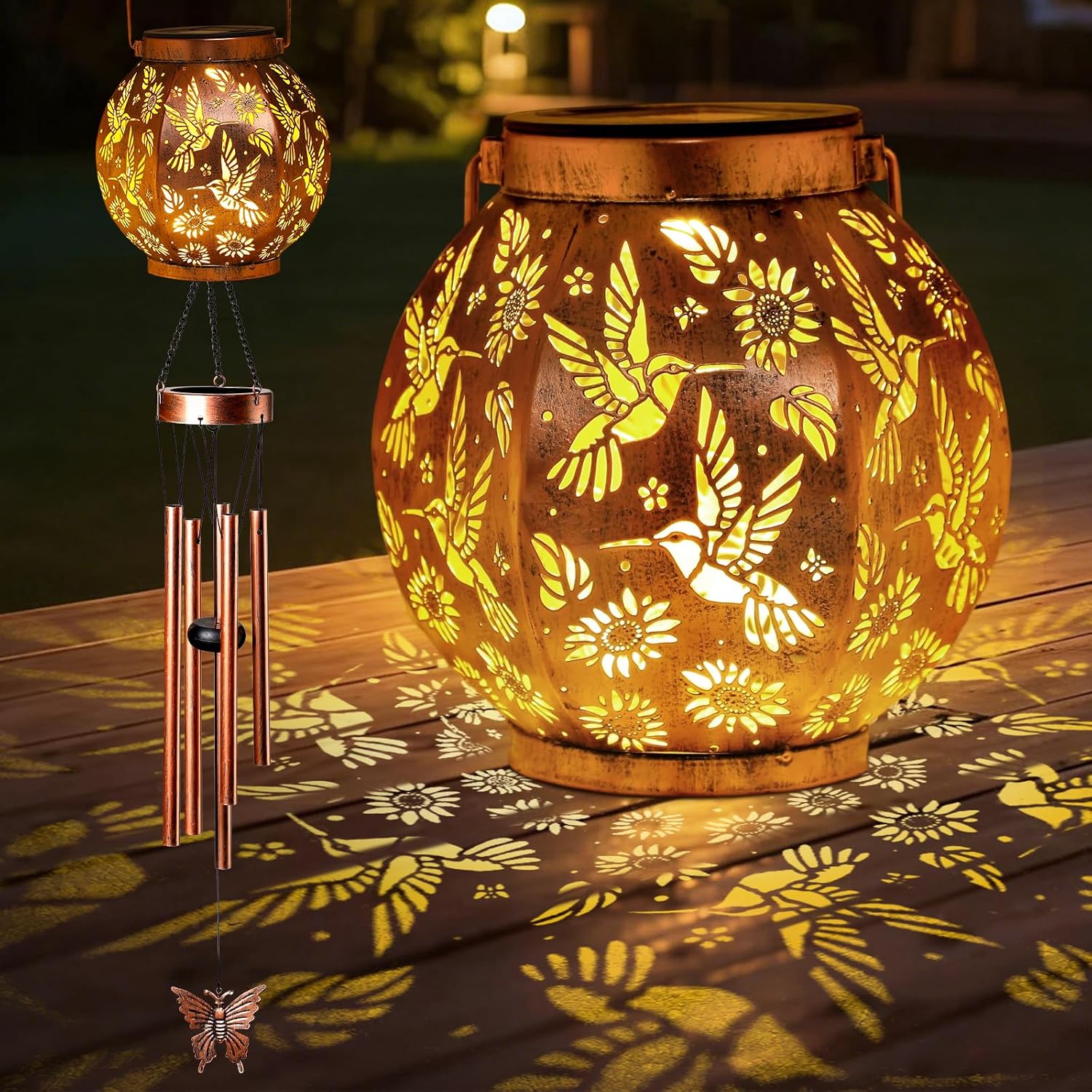 Round Lantern Wind Chimes Situation — WeirdThingsToBuy weird find